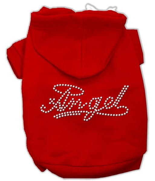 Angel Rhinestud Hoodie Red XS (8)