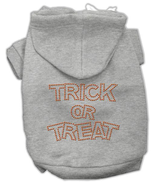 Trick or Treat Rhinestone Hoodies Grey M (12)