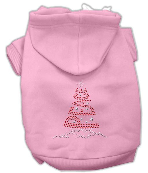 Peace Tree Rhinestone Hoodies Pink XXXL(20)