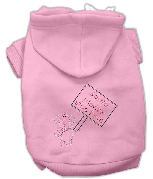 Santa Stop Here Hoodies Pink M (12)