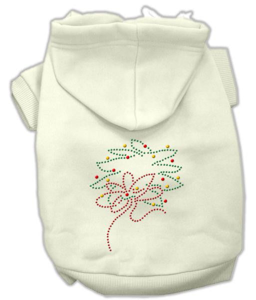 Christmas Wreath Hoodie Cream S (10)