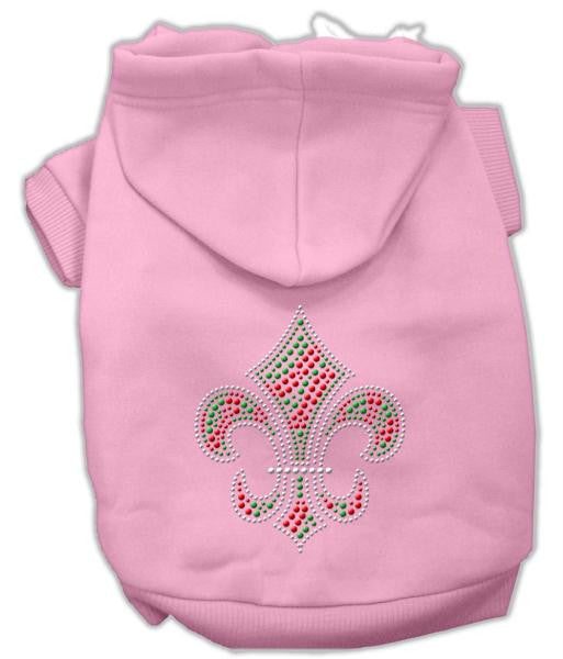 Holiday Fleur de lis Hoodies Pink L (14)