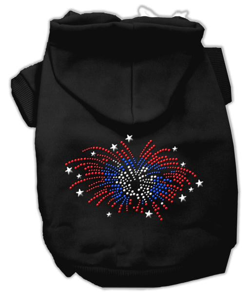 Fireworks Rhinestone Hoodie Black XXL (18)