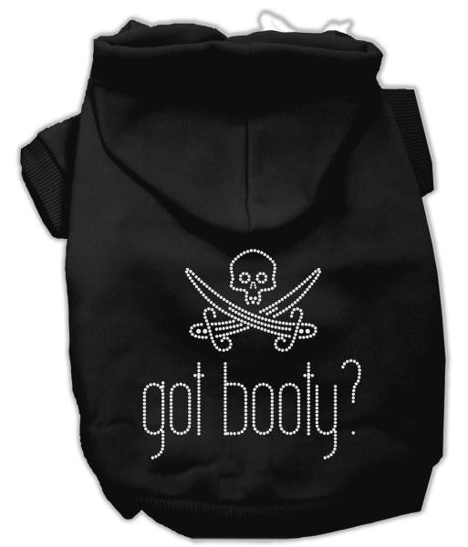 Got Booty Rhinestone Hoodies Black XXL (18)