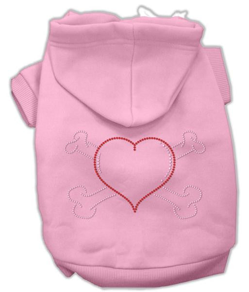 Heart and Crossbones Hoodies Pink L (14)