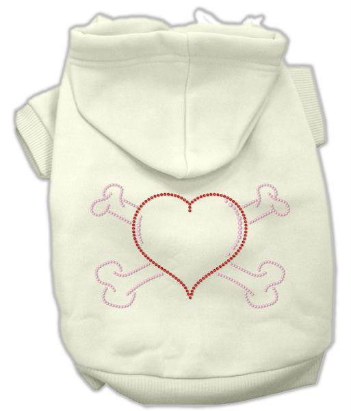 Heart and Crossbones Hoodies Cream XXL (18)