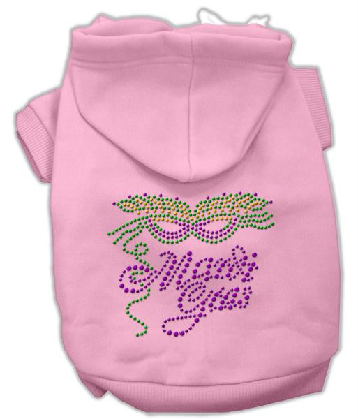 Mardi Gras Rhinestud Hoodies Pink L (14)