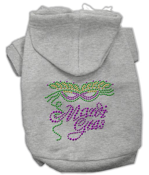 Mardi Gras Rhinestud Hoodies Grey XL (16)