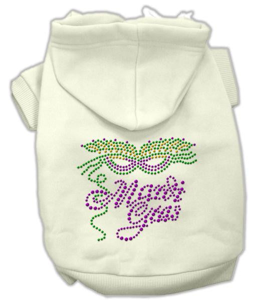 Mardi Gras Rhinestud Hoodies Cream XXL (18)