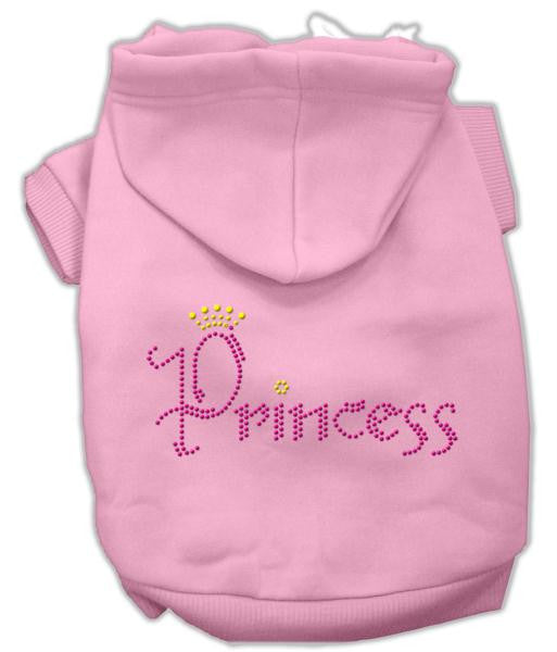 Princess Rhinestone Hoodies Pink XS (8)