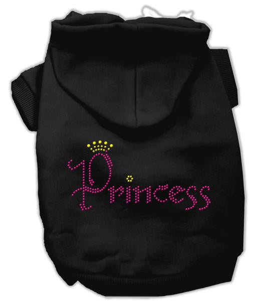 Princess Rhinestone Hoodies Black XXXL(20)