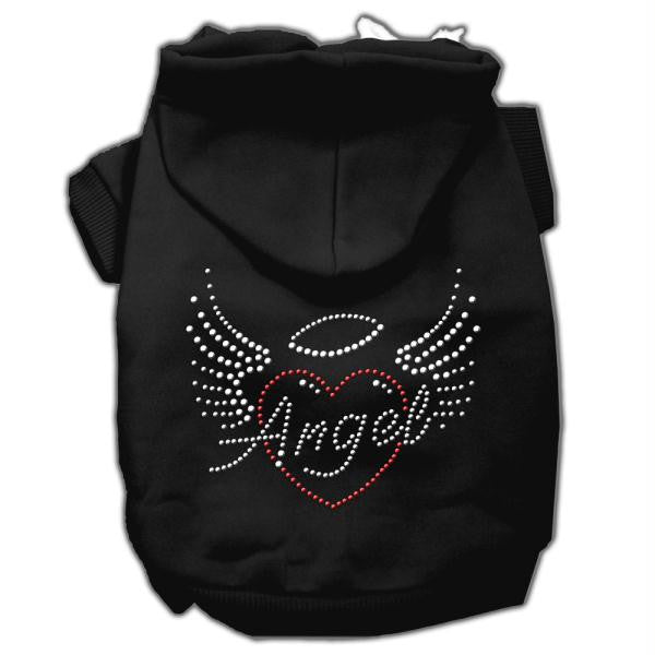 Angel Heart Rhinestone Hoodies Black XXL (18)