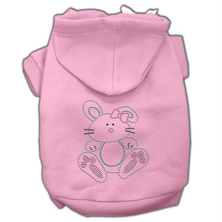 Bunny Rhinestone Hoodies Pink XXL (18)