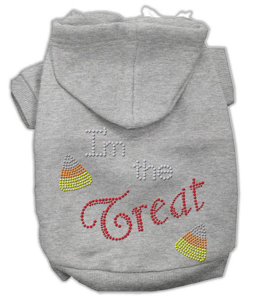 I'm the Treat Rhinestone Hoodies Grey M (12)