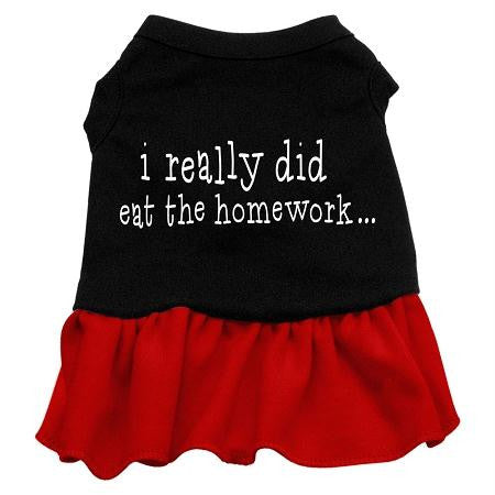 I really did eat the Homework Screen Print Dress Black with Red XXXL (20)