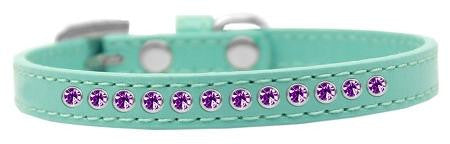 Purple Crystal Size 16 Aqua Puppy Collar