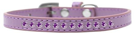 Purple Crystal Size 8 Lavender Puppy Collar