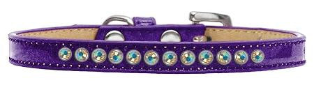 AB Crystal Size 8 Purple Puppy Ice Cream Collar