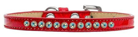 AB Crystal Size 16 Red Puppy Ice Cream Collar