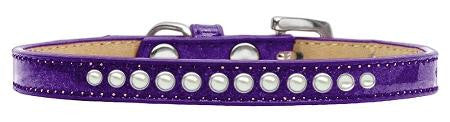 Pearl Size 12 Purple Puppy Ice Cream Collar