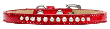 Pearl Size 14 Red Puppy Ice Cream Collar