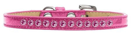 Bright Pink Crystal Size 12 Pink Puppy Ice Cream Collar