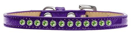 Lime Green Crystal Size 14 Purple Puppy Ice Cream Collar