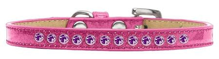 Purple Crystal Size 16 Pink Puppy Ice Cream Collar