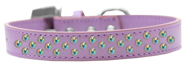 Sprinkles Dog Collar AB Crystals Size 18 Lavender