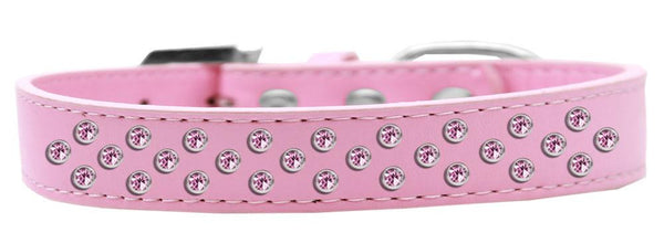 Sprinkles Dog Collar Light Pink Crystals Size 16 Light Pink