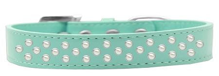 Sprinkles Dog Collar Pearls Size 16 Aqua