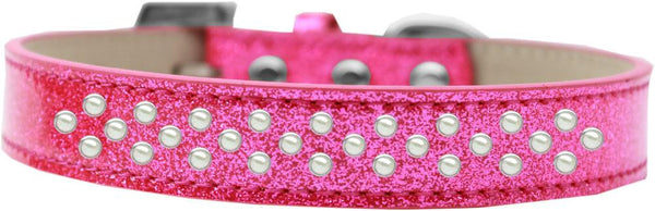 Sprinkles Ice Cream Dog Collar Pearls Size 14 Pink