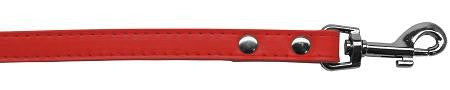 Premium plain pet leash 1-2" wide x 6' long Red