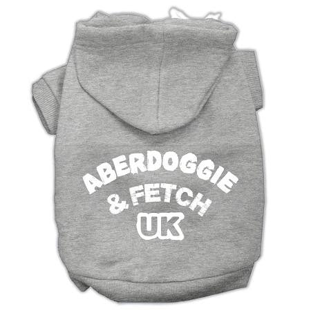 Aberdoggie UK Screenprint Pet Hoodies Grey Size XS (8)