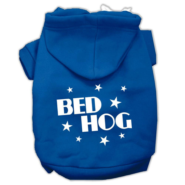 Bed Hog Screen Printed Pet Hoodies Blue XS (8)