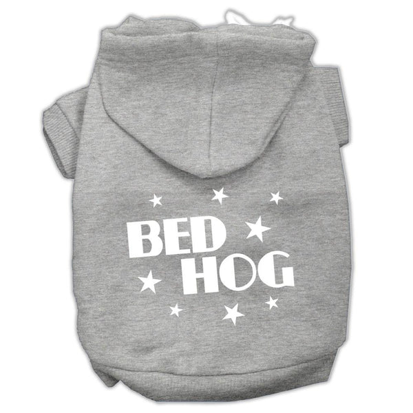 Bed Hog Screen Printed Pet Hoodies Grey Size XXL (18)