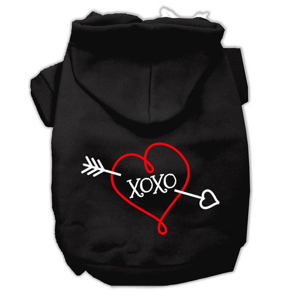 XOXO Screen Print Pet Hoodies Black Size XXXL (20)