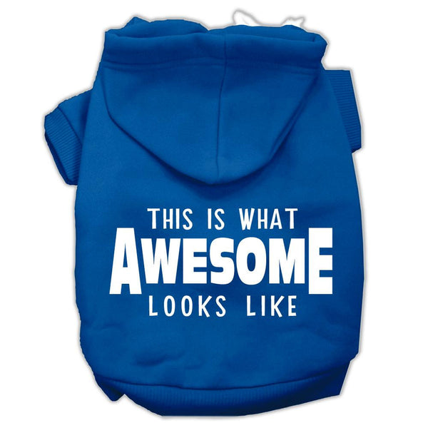 This is What Awesome Looks Like Dog Pet Hoodies Blue Size Lg (14)