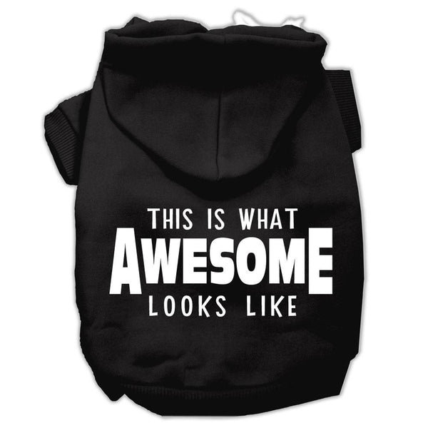 This is What Awesome Looks Like Dog Pet Hoodies Black Size XXXL (20)