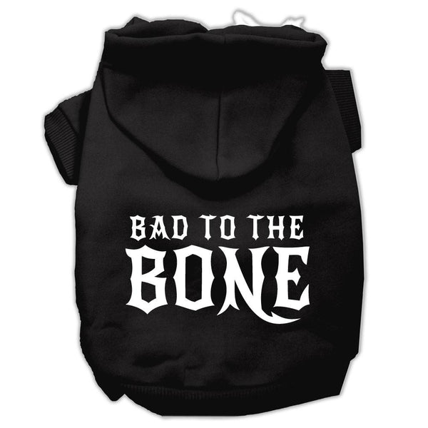 Bad to the Bone Dog Pet Hoodies Black Size XXL (18)