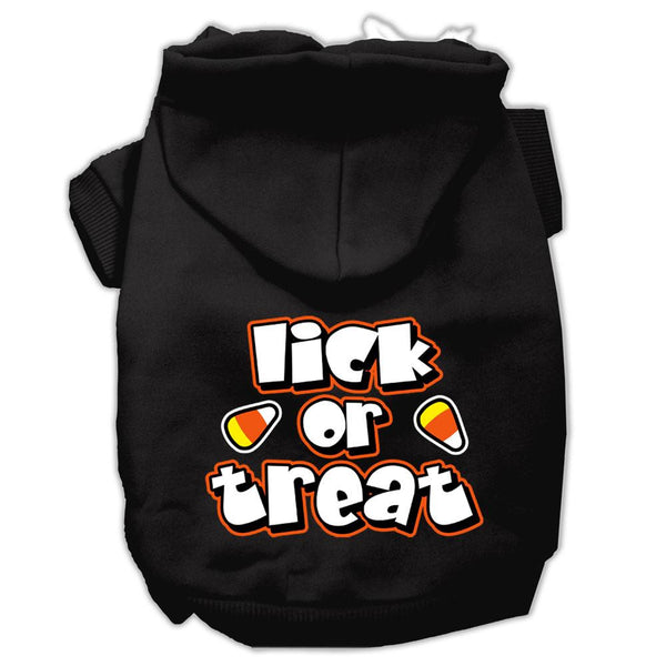 Lick Or Treat Screen Print Pet Hoodies Black XXXL(20)