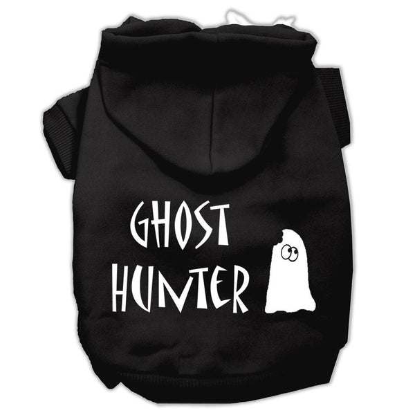 Ghost Hunter Screen Print Pet Hoodies Black with Cream Lettering XXXL (20)