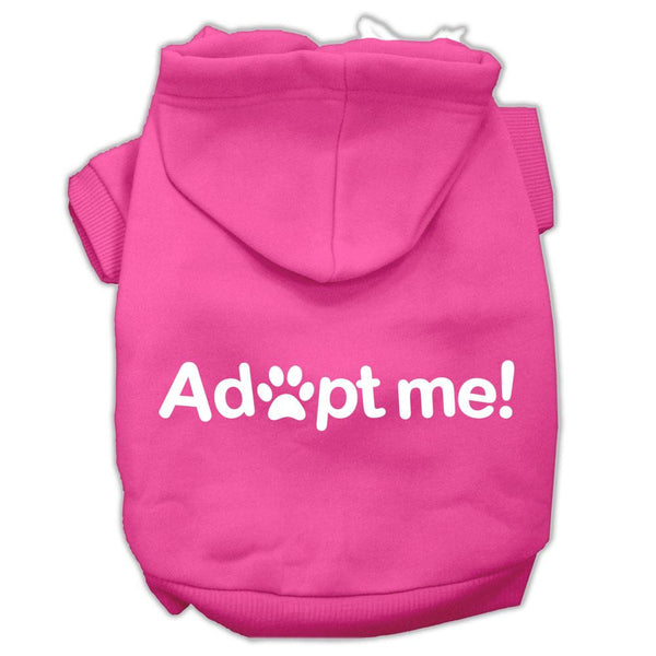 Adopt Me Screen Print Pet Hoodies Bright Pink Size Lg (14)