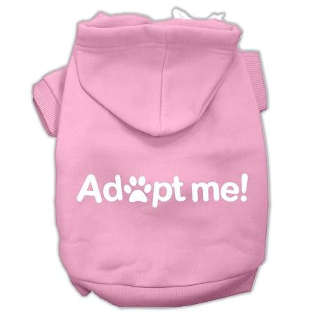 Adopt Me Screen Print Pet Hoodies Light Pink Size Sm (10)