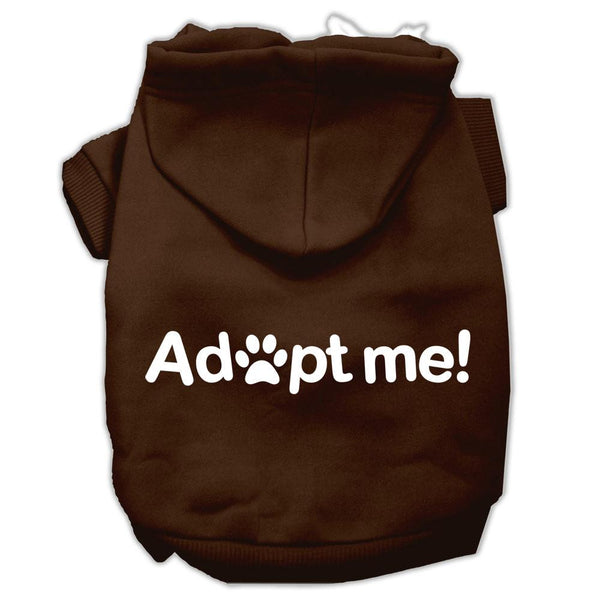 Adopt Me Screen Print Pet Hoodies Brown Size XS (8)