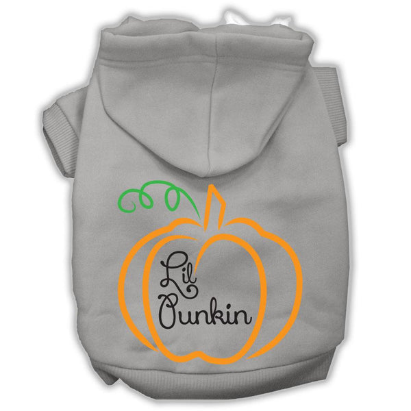 Lil Punkin Screenprint Hoodie Grey L (14)