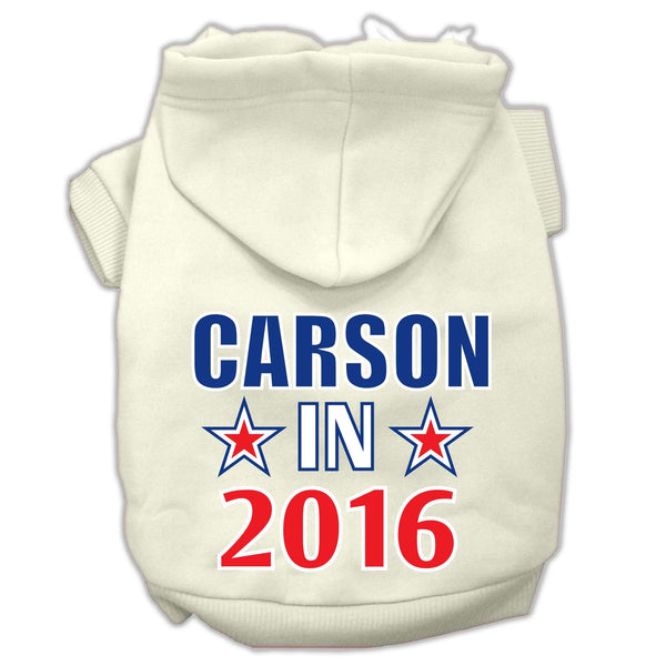 Carson in 2016 Election Screenprint Pet Hoodies Cream Size L (14)