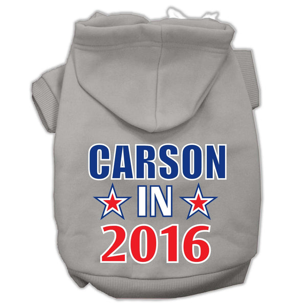 Carson in 2016 Election Screenprint Pet Hoodies Grey Size L (14)