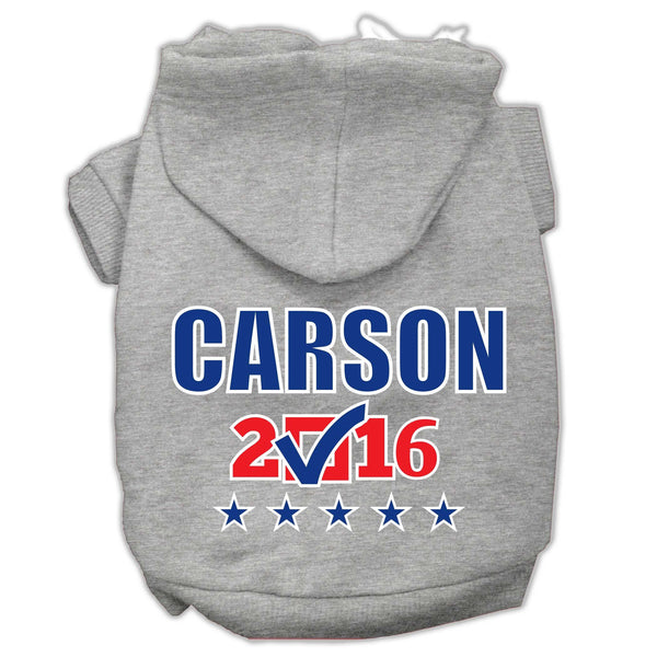 Carson Checkbox Election Screenprint Pet Hoodies Grey Size L (14)