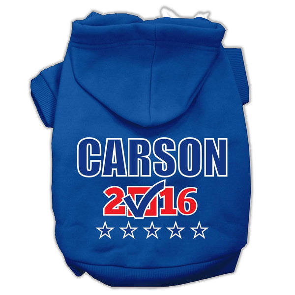 Carson Checkbox Election Screenprint Pet Hoodies Blue Size XXL (18)